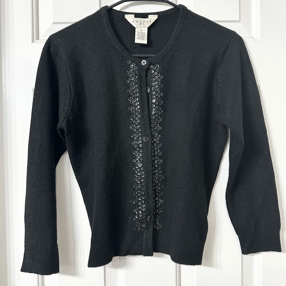 Cardigan with Sequin Details